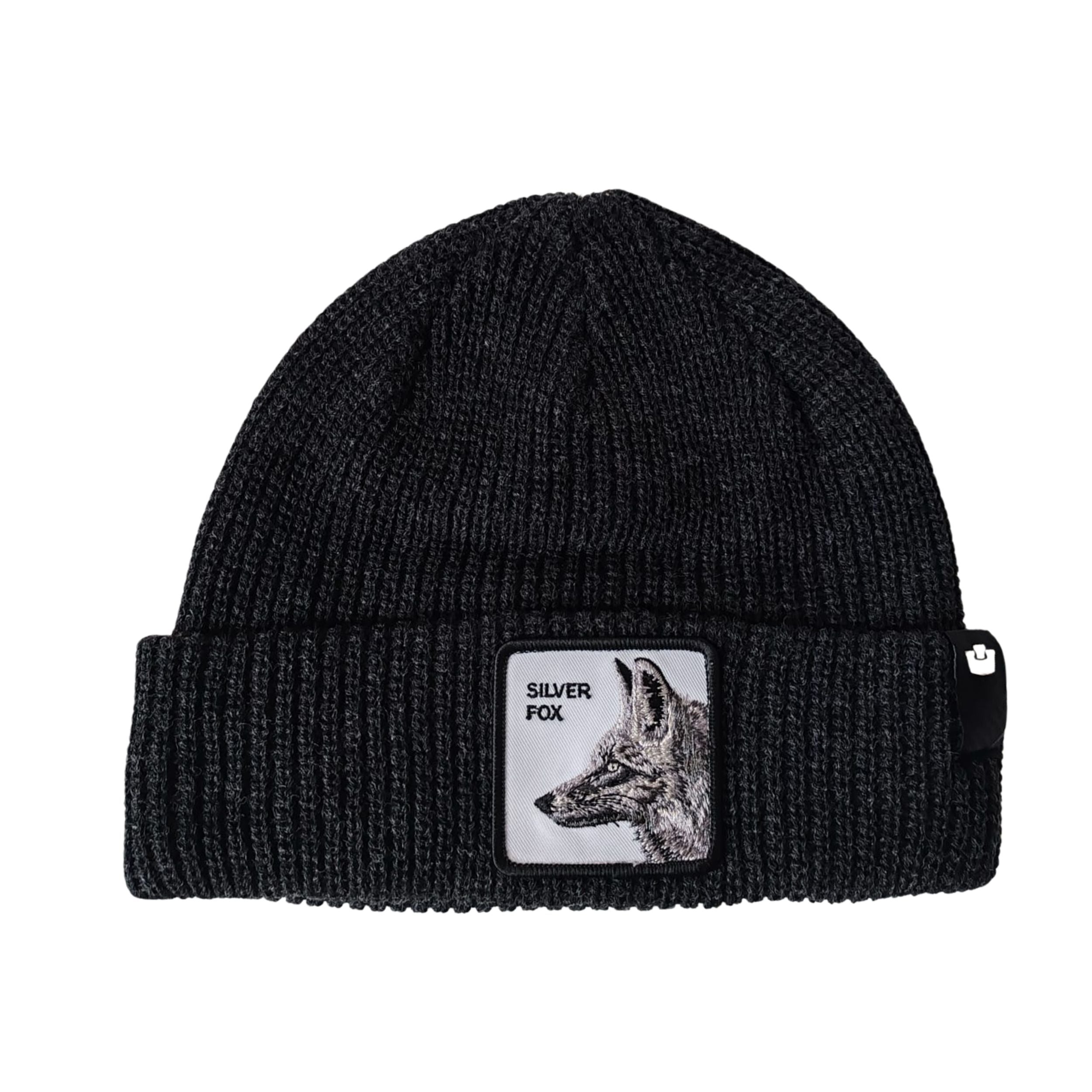 Goorin Bros. Cuffia Beanie 'Silver Fox' in Misto Acrilico Nero Unisex