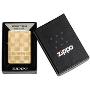 Zippo Ricaricabile Antivento Made In Usa Nel Box Regalo 46274 armor deep carve