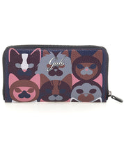 Gabs Purse Art Dogs Leather Purple