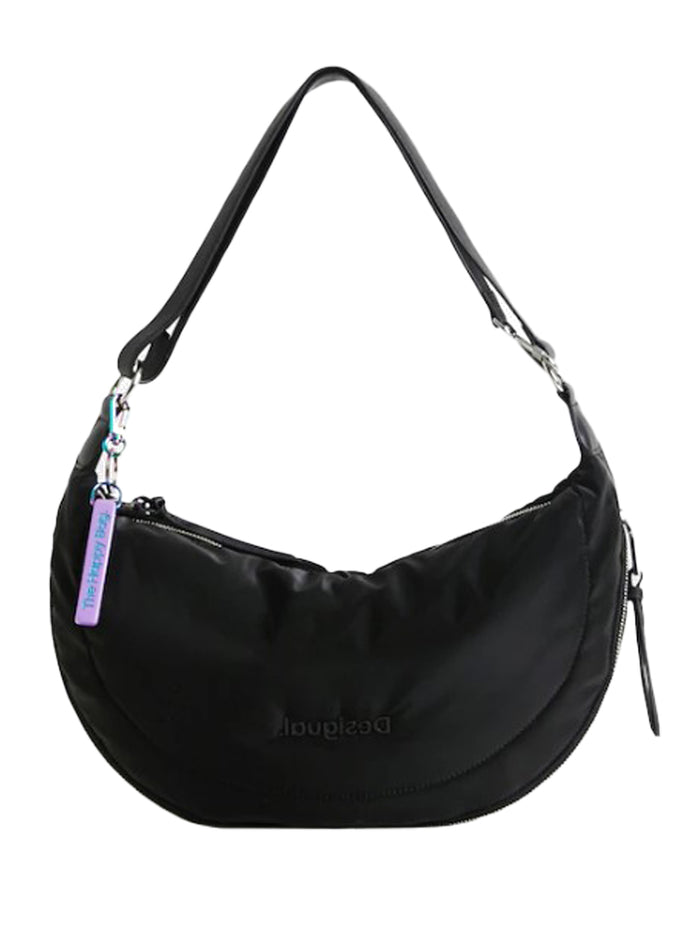 Desigual Shoulder Bag Mezzaluna Tracolla Nero Donna 1