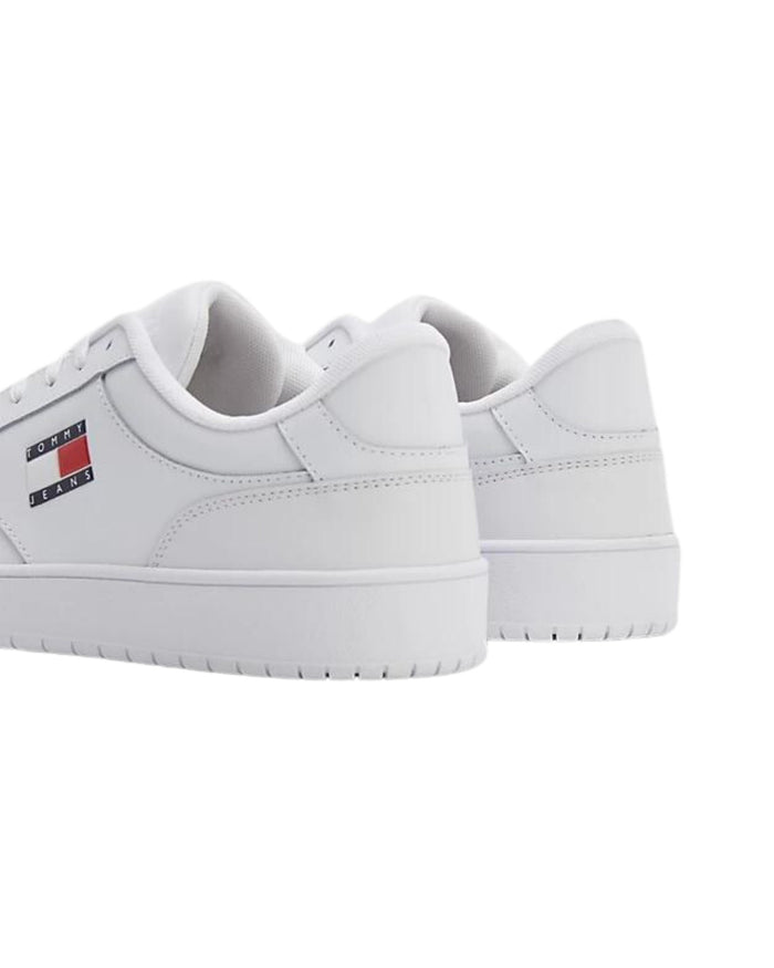 Tommy Jeans Sneaker Retro Pelle Bianco 3