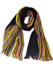 Missoni Geometric Pattern Stole Multicolor Wool