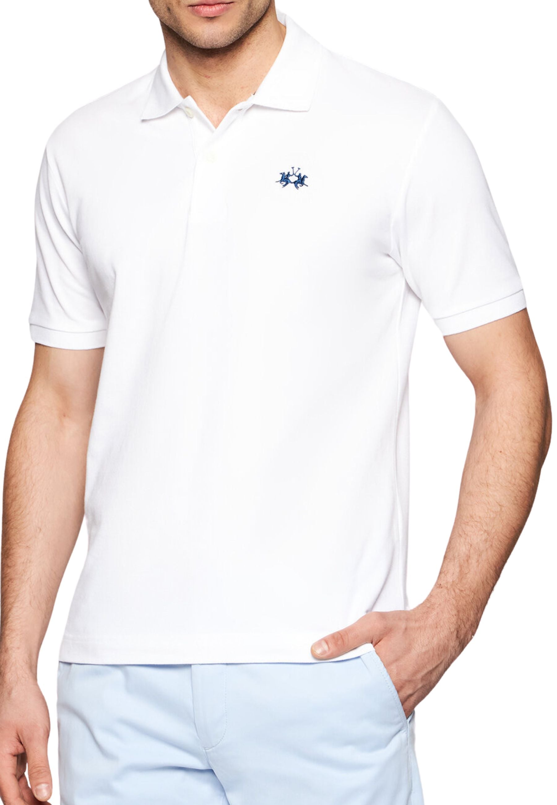 La Martina Polo Short Sleeve Cotton White