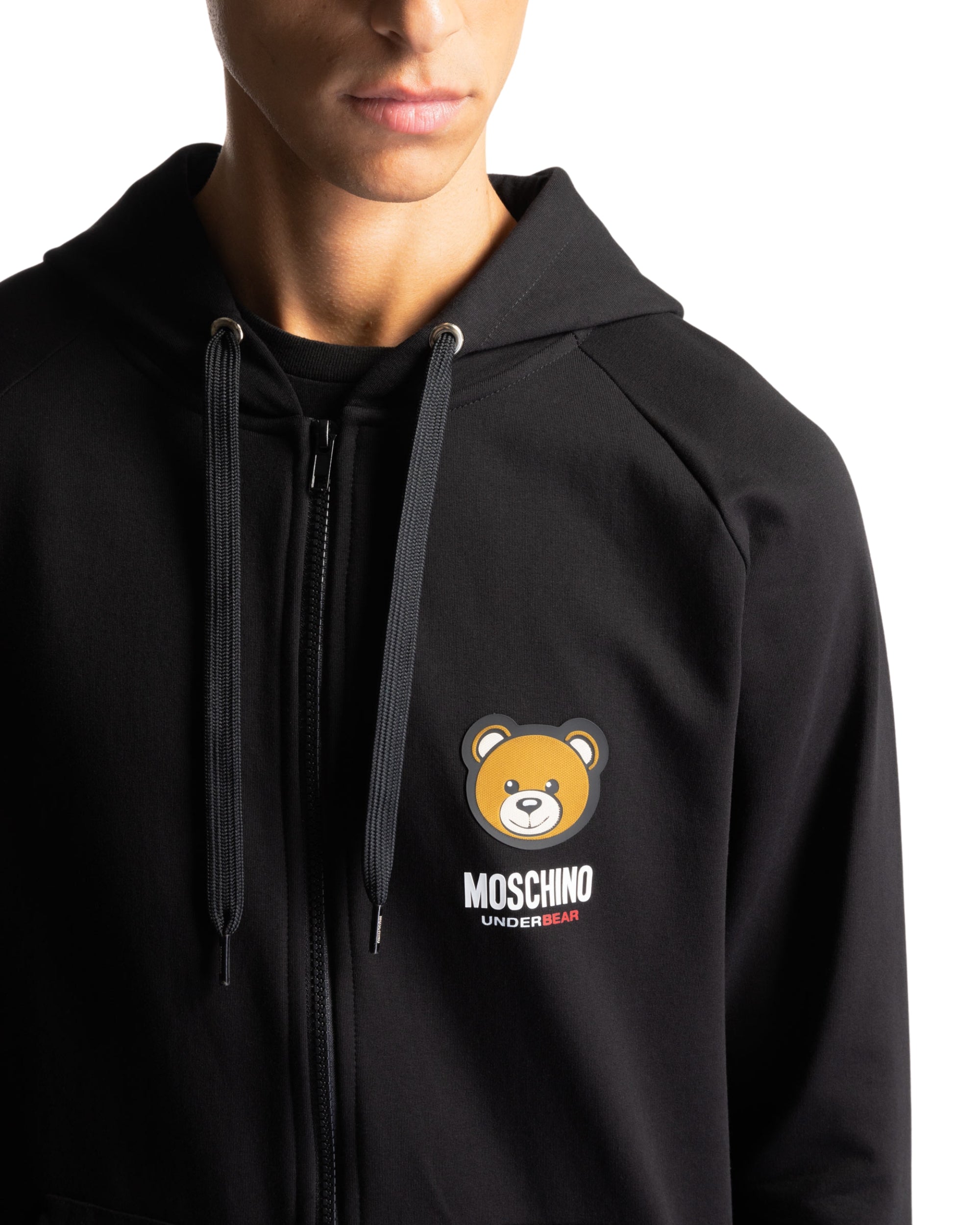 Moschino Underbear Hoodie Cotone Nero