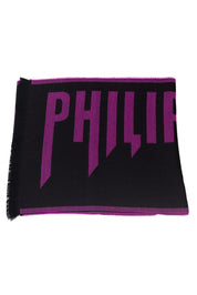 Philipp Plein Stole Logo 180x40 cm Purple