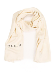 Philipp Plein Foulard Viscosa Made in Italy Bianco