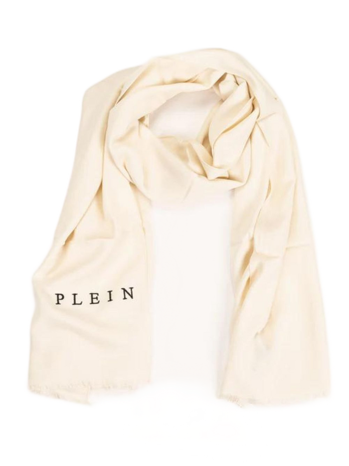 Philipp Plein Foulard Viscosa Made in Italy Bianco 2