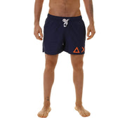 Sun68 Costumi da Bagno Swim Pant Side Solid Big Logo Blu