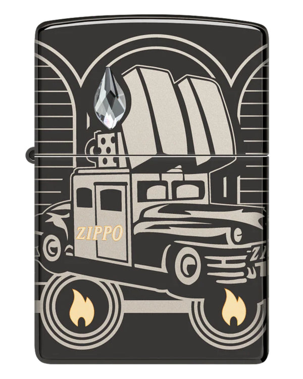 Zippo Limited Numbered 75th Anniversary Collection Auto Car Grey Unisex -2