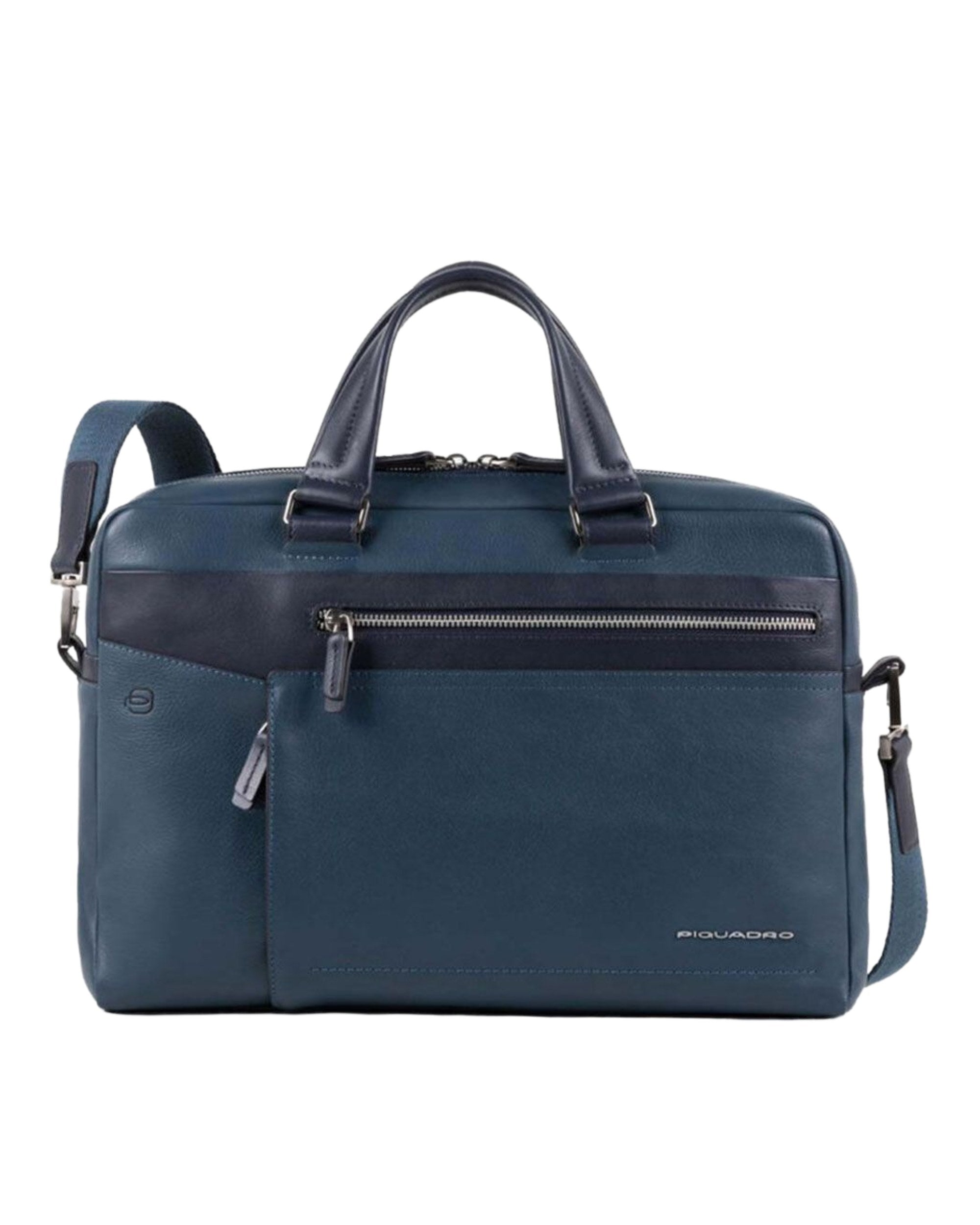 Piquadro Borsa Tracolla Ventiquattrore Blu Uomo