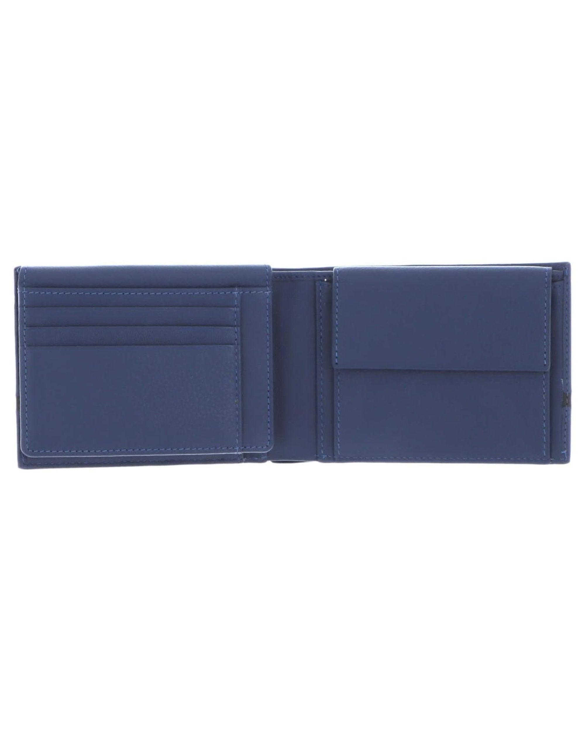 Piquadro With Document Holder, Blue Coin Purse Men