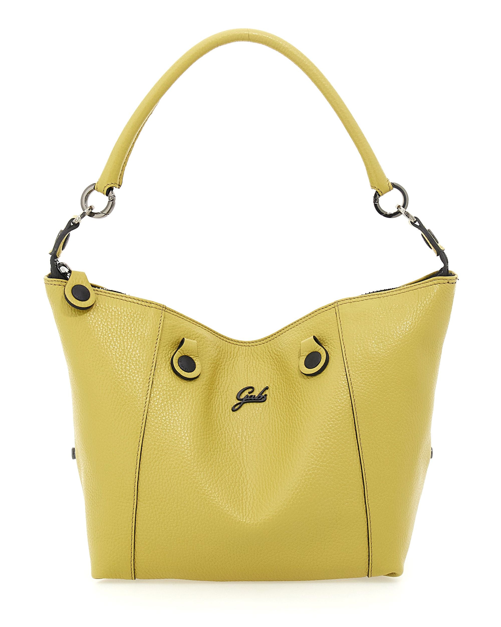 Gabs Zaino Trasformabile Hobo Shopper Tote Bauletto Pelle Giallo