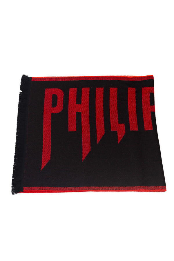 Philipp Plein Stola Logo 180x40 cm Rosso-2