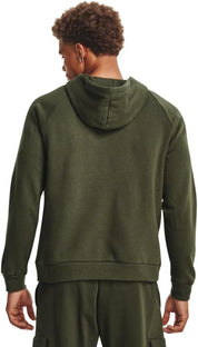 Under Armour felpa con cappuccio UA Rival Fleece Logo da uomo pile misto cotone verde militare