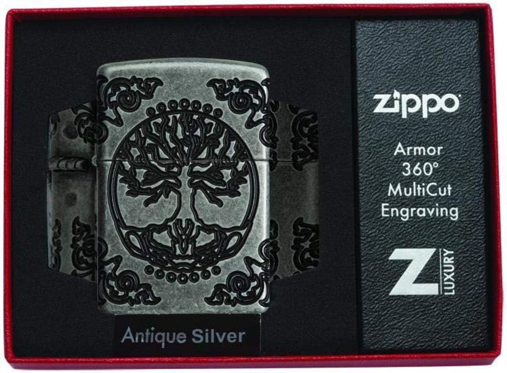 Zippo Armor 360 Multicut Engraving Silver Unisex