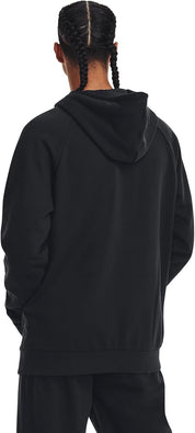 Under Armour felpa con cappuccio UA Rival Fleece Logo da uomo pile misto cotone nero