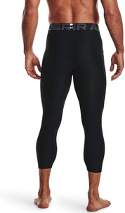 Under Armour leggins compressione pantaloni allenamento corsa uomo men 3/4 palestra nero