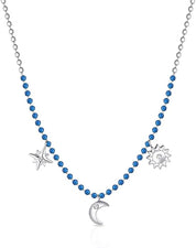 Brosway Collana Donna Acciaio e Cristalli Simbolo Luna | Collezione Chant - BAH61
