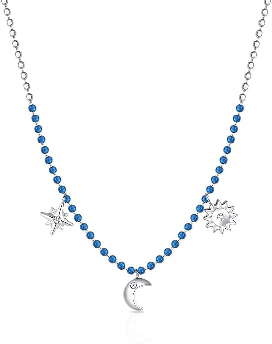 Brosway Collana Donna Acciaio e Cristalli Simbolo Luna | Collezione Chant - BAH61