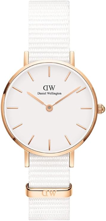 Daniel Wellington orologio petite 28mm 316L cinturino dover bianco