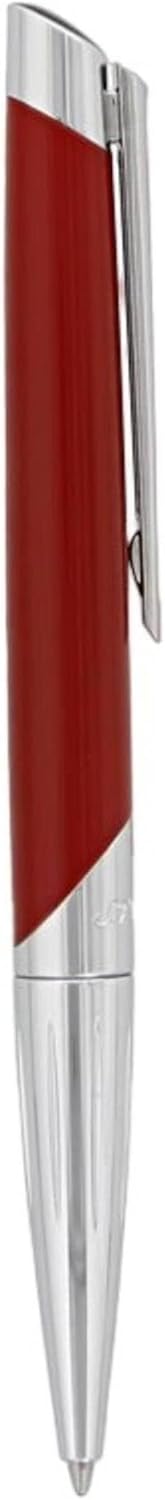 S.t.dupont Biro Penna Sfera Defi in Metallo Rosso opaco e Cromo 405739