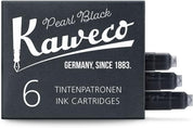 Kaweco cartuccia d'inchiostro 6 pezzi nero perla