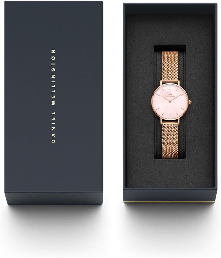 Daniel Wellington orologio petite 32mm inox 316L rose gold madreperla