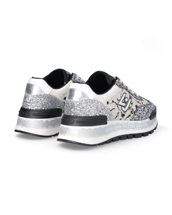 Liu Jo Sneakers Pelle Argento Donna 3