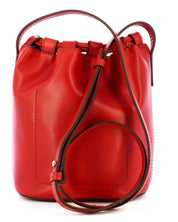 The Bridge Bucket Shoulder Bag Internal Pocket Red Women