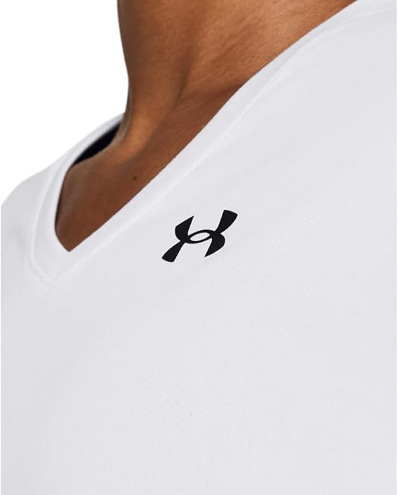 Under Armour t-shirt donna elasticizzata allenamento UA Tech ad asciugatura rapida bianco