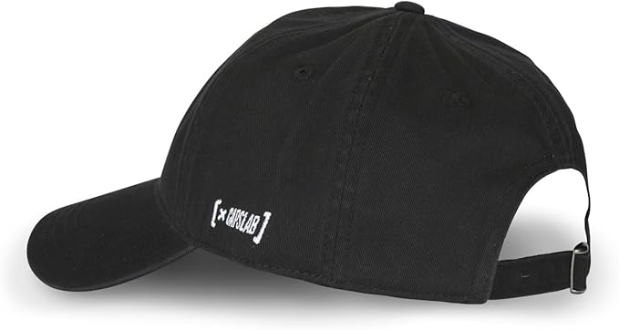 Capslab Cappellino con Visiera Collezione One Piece Cotone Nero Unisex