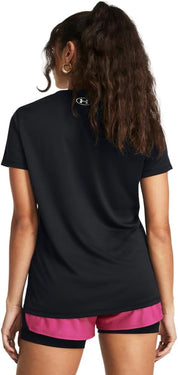 Under Armour t-shirt donna elasticizzata allenamento UA Tech ad asciugatura rapida nero