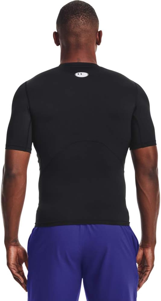 Under Armour HEATGEAR maglia t-shirt compressione allenamento corsa uomo men nero