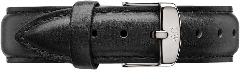 Daniel Wellington orologio 36mm inox 316L sheffield nero cromo bianco pelle DW00100053