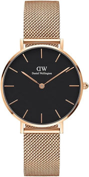 Daniel Wellington orologio 32mm inox 316L rose black melrose DW00100161
