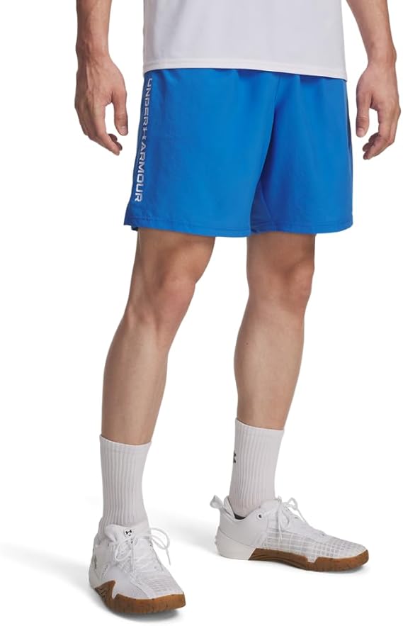 Under Armour Pantaloncini Uomo Shorts Allenamento UA Tech Woven Poliestere Blu Atlantis