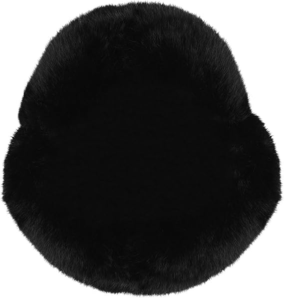 Kangol Cappello Trapper in Finta Pelliccia Sintetica Nero Unisex
