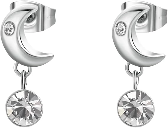 Brosway Orecchini Donna Acciaio e Cristalli Luna | Collezione CHAKRA - BHKE180