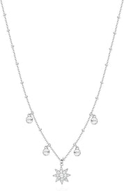 Brosway Collana Donna Acciaio e Cristalli con Simbolo Stella | Collezione Chakra - BHKN078