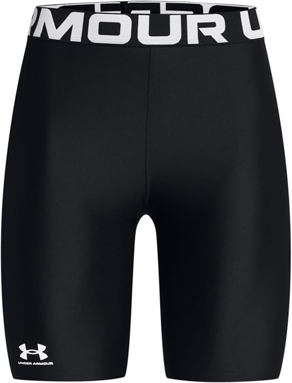 Under Armour Shorts Donna Heatgear a Compressione Allenamento Corsa Poliestere Nero