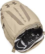 Under Armour Zaino UA HUSTLE 5.0 Backpack Impermeabile porta pc laptop 15" Marroncino Khaki