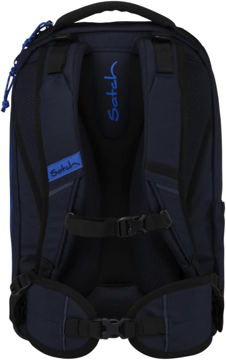 Satch Zaino scuola CONNEXT porta pc laptop Ergonomico Impermeabile Dark Blue 22 litri