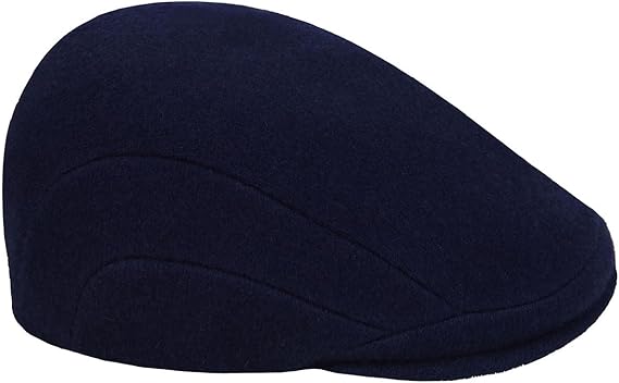 Kangol Cappello Coppola 507 Iconico in Misto Lana Blu Navy Unisex