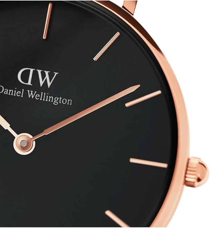 Daniel Wellington orologio 32mm inox 316L rose black melrose DW00100161