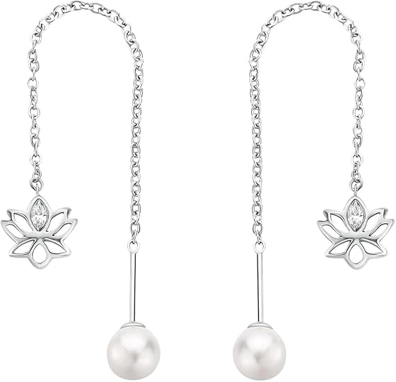 Brosway Orecchini Donna Pendenti in Acciaio e Cristalli con Simbolo Fiore Collezione CHAKRA - BHKE188