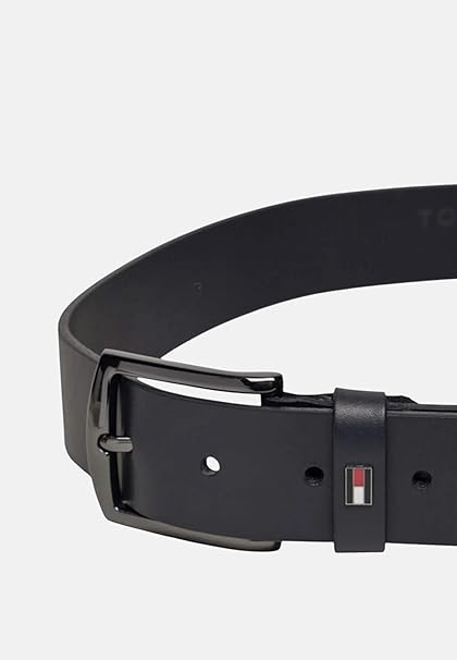 Tommy Jeans Cintura 3.5 cm - pelle nero black DENTON