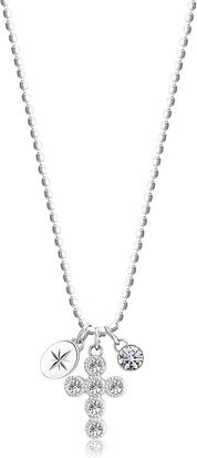 Brosway Collana Donna Acciaio Cristalli Simbolo Croce | Collezione Chakra - BHKN060