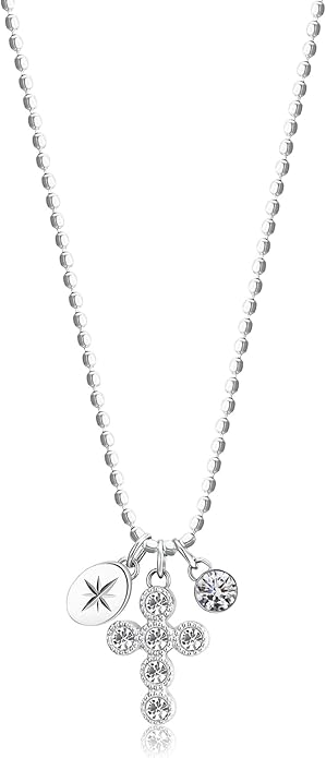Brosway Collana Donna Acciaio Cristalli Simbolo Croce | Collezione Chakra - BHKN060