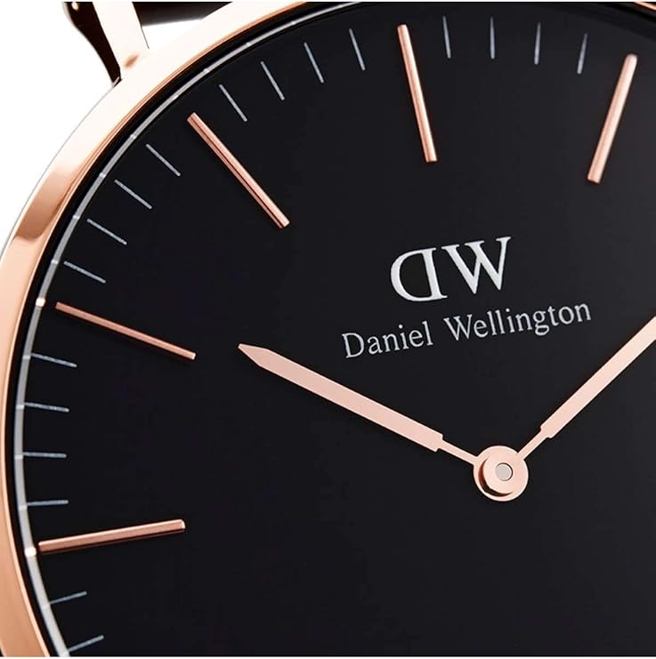 Daniel Wellington orologio 36mm inox 316L sheffield nero rose gold DW00100127