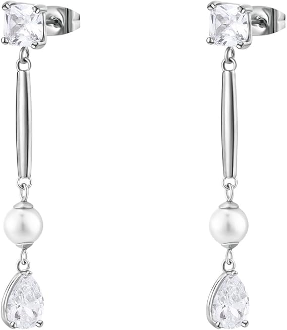 Brosway Orecchini Donna Acciaio e Perle | Collezione AFFINITY - BFF194